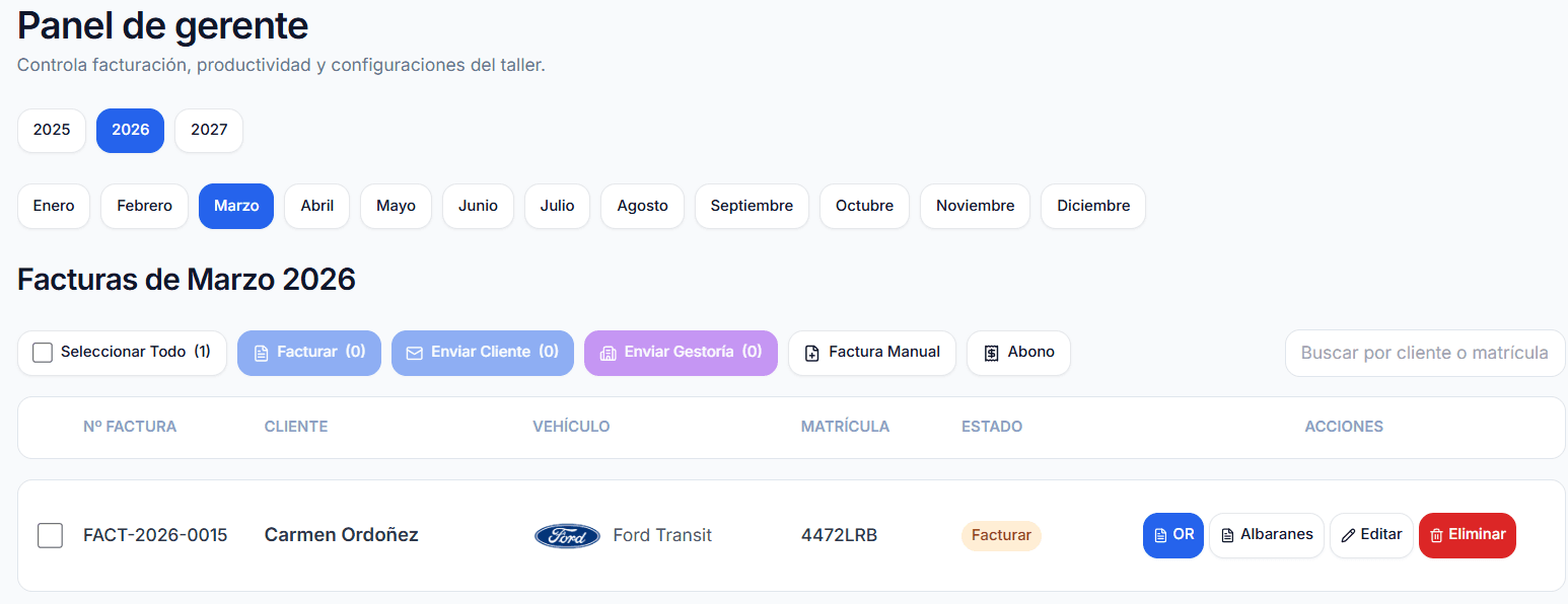 4. Se genera y envía la factura automáticamente