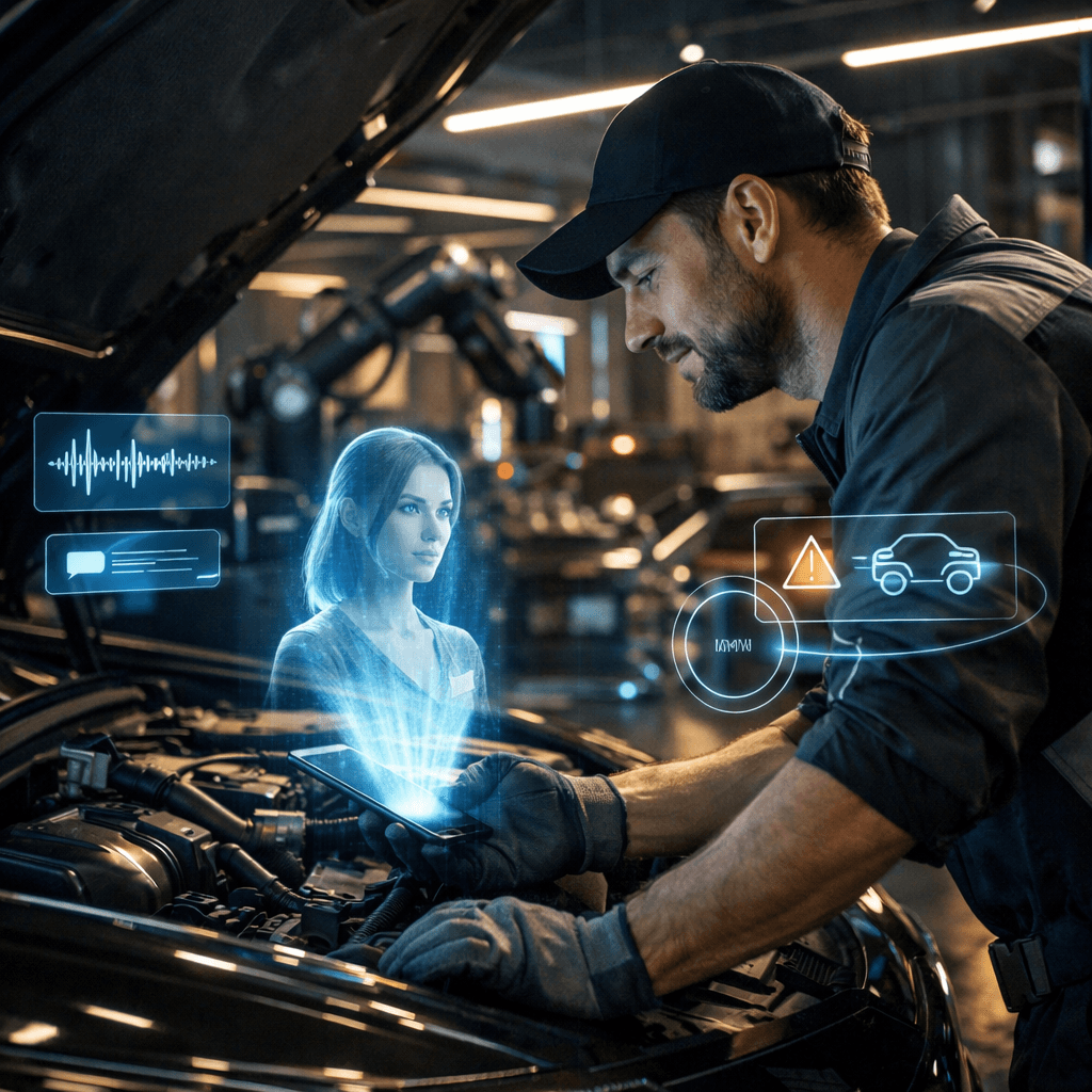 Vista del agente de voz y bot de WhatsApp