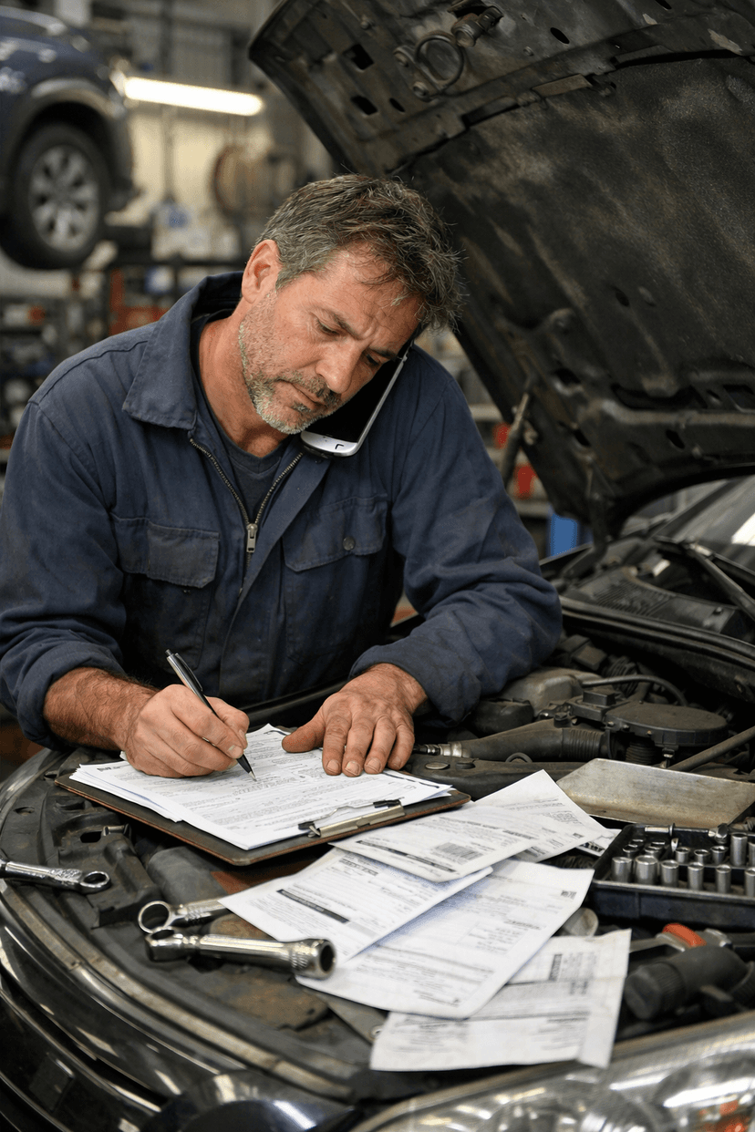 Problemas actuales en talleres mecánicos